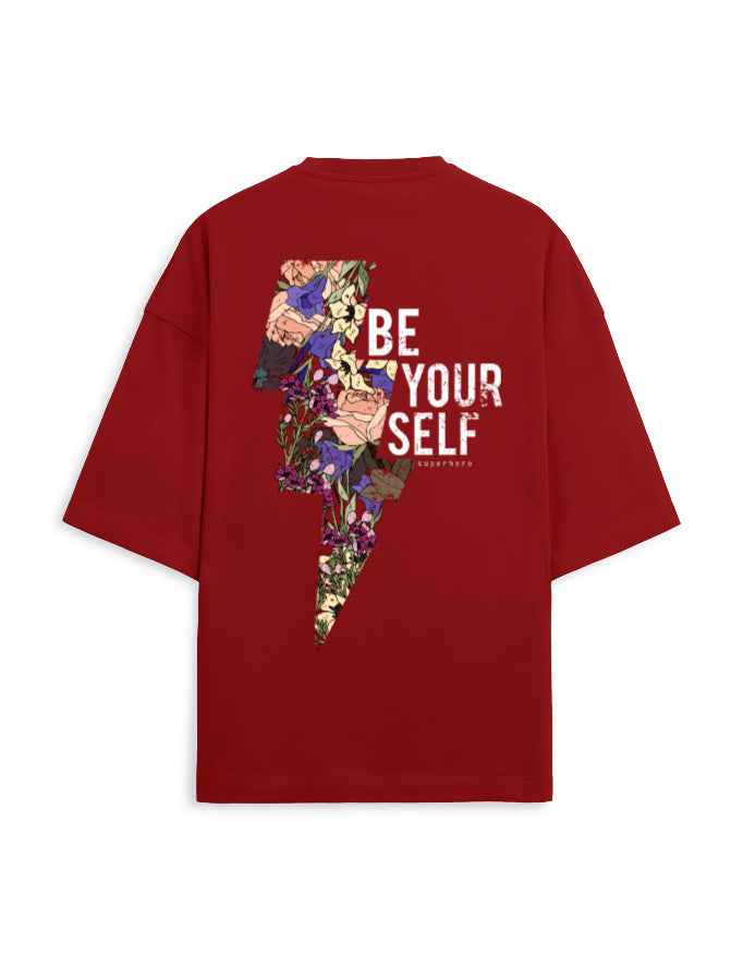 Trend Fever |  Be Your Self Streetwear Graphic Oversized T-Shirt