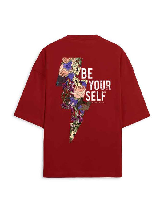 Trend Fever |  Be Your Self Streetwear Graphic Oversized T-Shirt