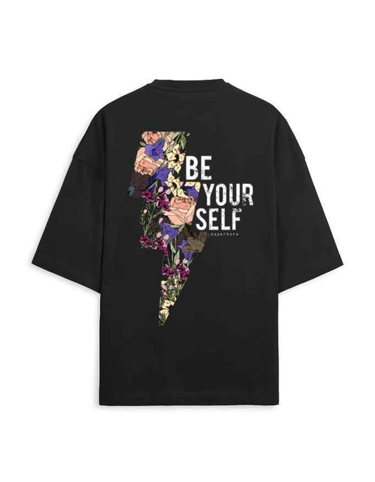 Trend Fever |  Be Your Self Streetwear Graphic Oversized T-Shirt