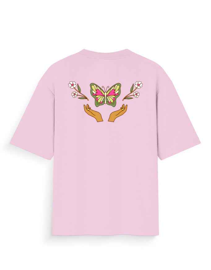 Butterfly Bloom Graphic Oversized T-Shirt - Premium Cotton Streetwear