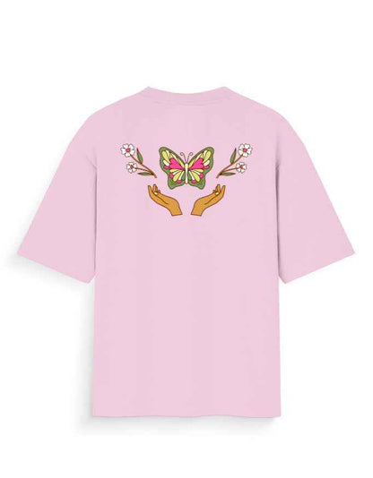 Butterfly Bloom Graphic Oversized T-Shirt - Premium Cotton Streetwear