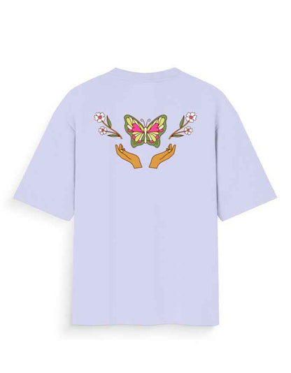 Butterfly Bloom Graphic Oversized T-Shirt - Premium Cotton Streetwear