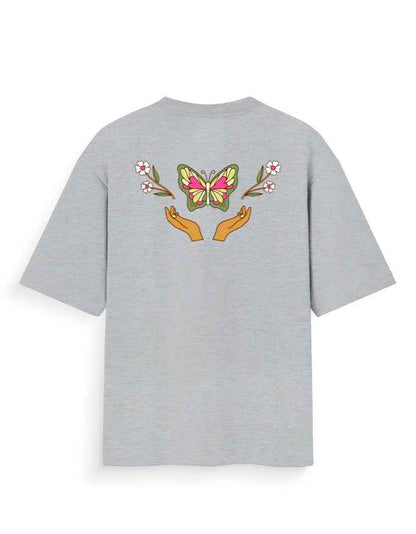 Butterfly Bloom Graphic Oversized T-Shirt - Premium Cotton Streetwear