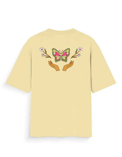 Butterfly Bloom Graphic Oversized T-Shirt - Premium Cotton Streetwear