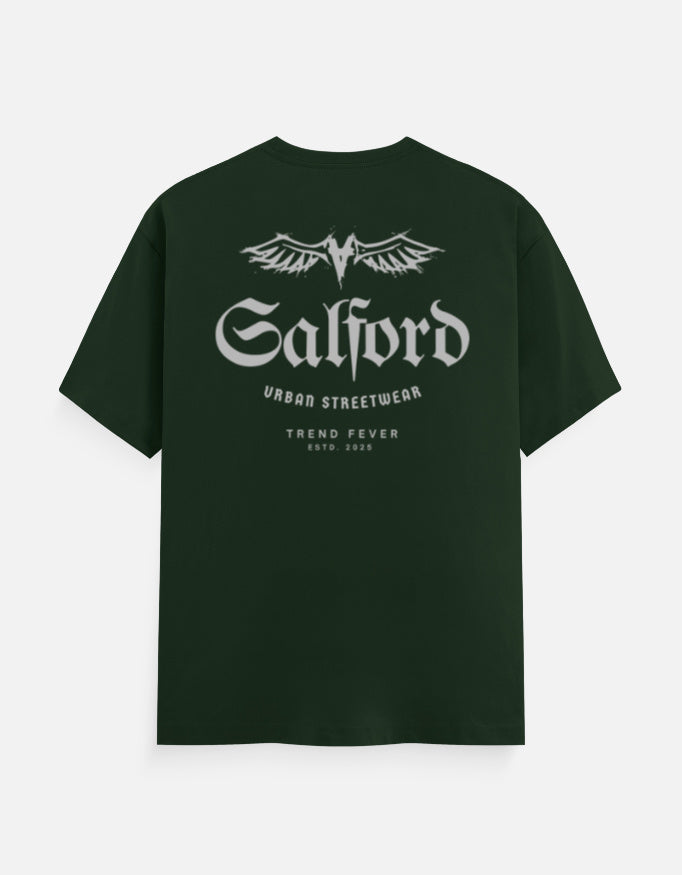 Black t-shirt with 'TREND FEVER.' text on a white background