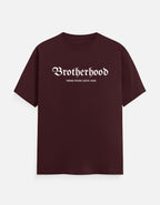 Maroon t-shirt on a white background