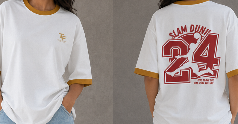 Trend Fever Slam Dunk 24 Unisex Ringer T-Shirt | 180 GSM Cotton Streetwear