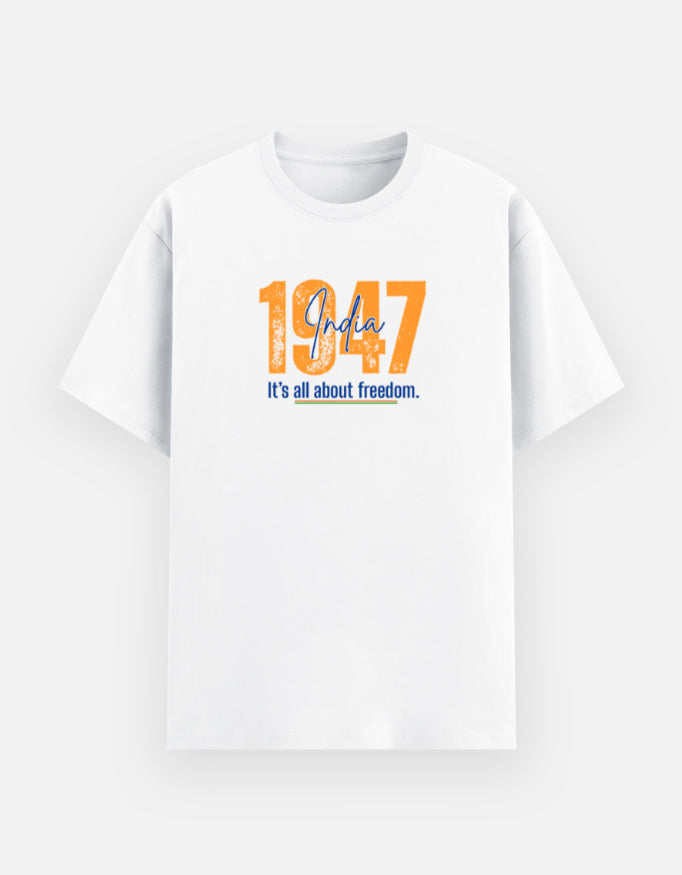 India 1947 Independence Day Graphic T-Shirt by Trend Fever