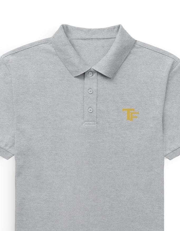 Trend Fever Men's Regular Fit Polo Neck T-Shirt - Premium Heavyweight Cotton