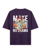 Trend Fever No Drama Money Graphic Oversized T-Shirt