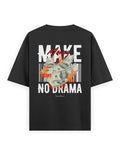 Trend Fever No Drama Money Graphic Oversized T-Shirt