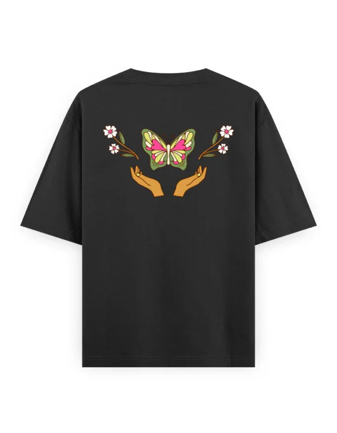Trend Fever | Floral Graphic Oversized T-Shirt