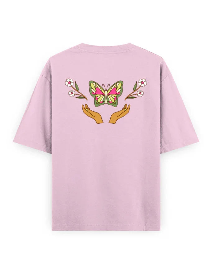 Trend Fever | Floral Graphic Oversized T-Shirt
