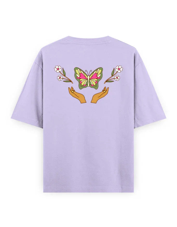 Trend Fever | Floral Graphic Oversized T-Shirt