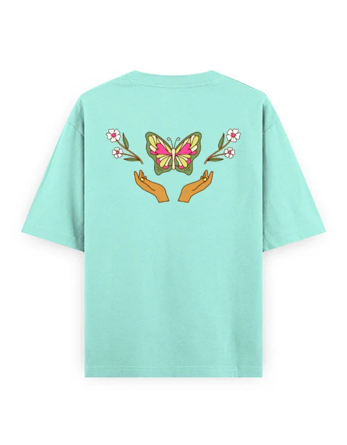 Trend Fever | Floral Graphic Oversized T-Shirt