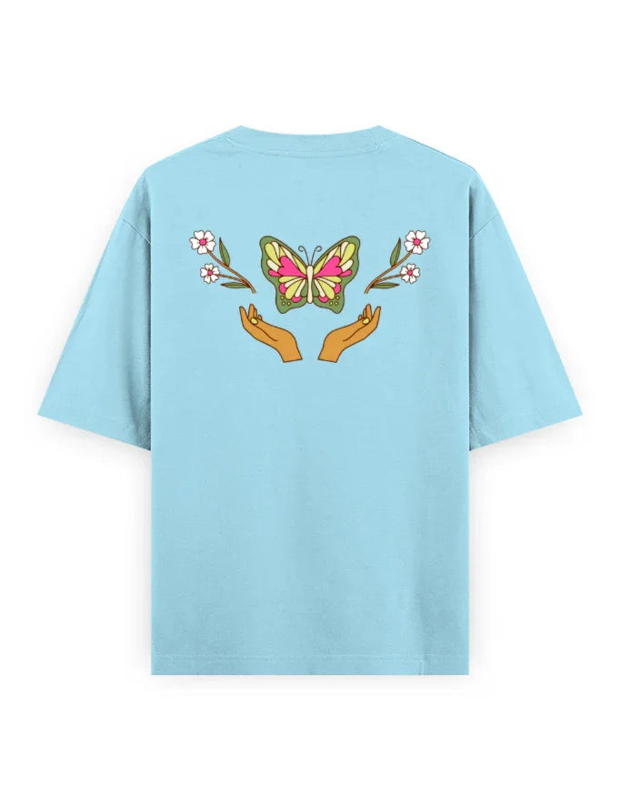 Trend Fever | Floral Graphic Oversized T-Shirt
