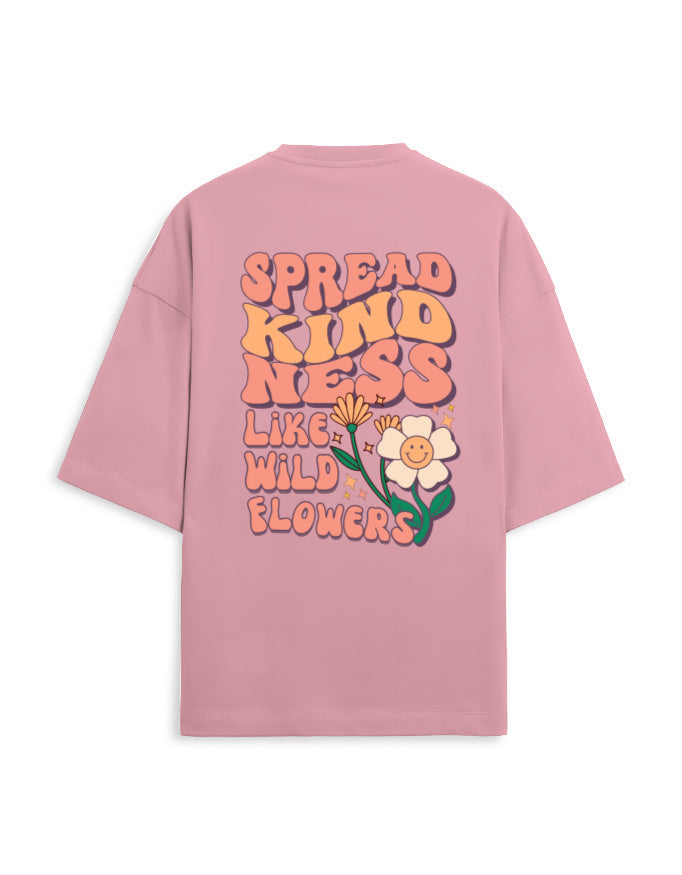 Trend Fever "Kindness Bloom" Signature Drop Terry Oversized Tee