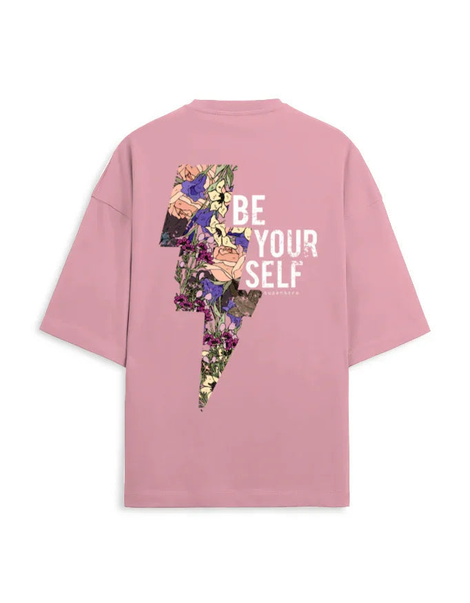 Trend Fever |  Be Your Self Streetwear Graphic Oversized T-Shirt