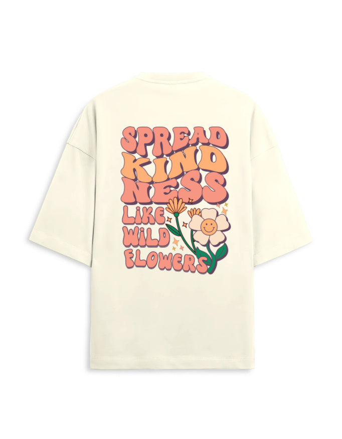 Trend Fever "Kindness Bloom" Signature Drop Terry Oversized Tee