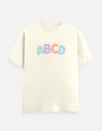 Trend Fever ABC cotton kids t-shirt with fun educational graphic for toddlers and young children.