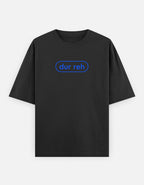 Trend Fever DUR REH 240 GSM oversized cotton T-shirt in black