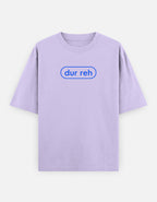 Trend Fever DUR REH 240 GSM oversized cotton T-shirt in lavender