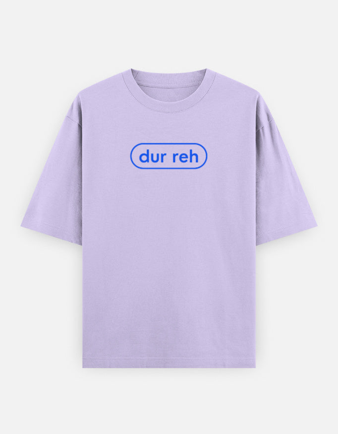Trend Fever DUR REH 240 GSM oversized cotton T-shirt in lavender