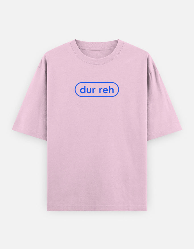 Trend Fever DUR REH 240 GSM oversized cotton T-shirt in pink