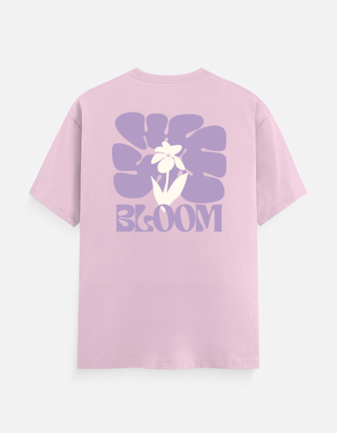Trend Fever lavender graphic t-shirt with oversized Bloom flower design
