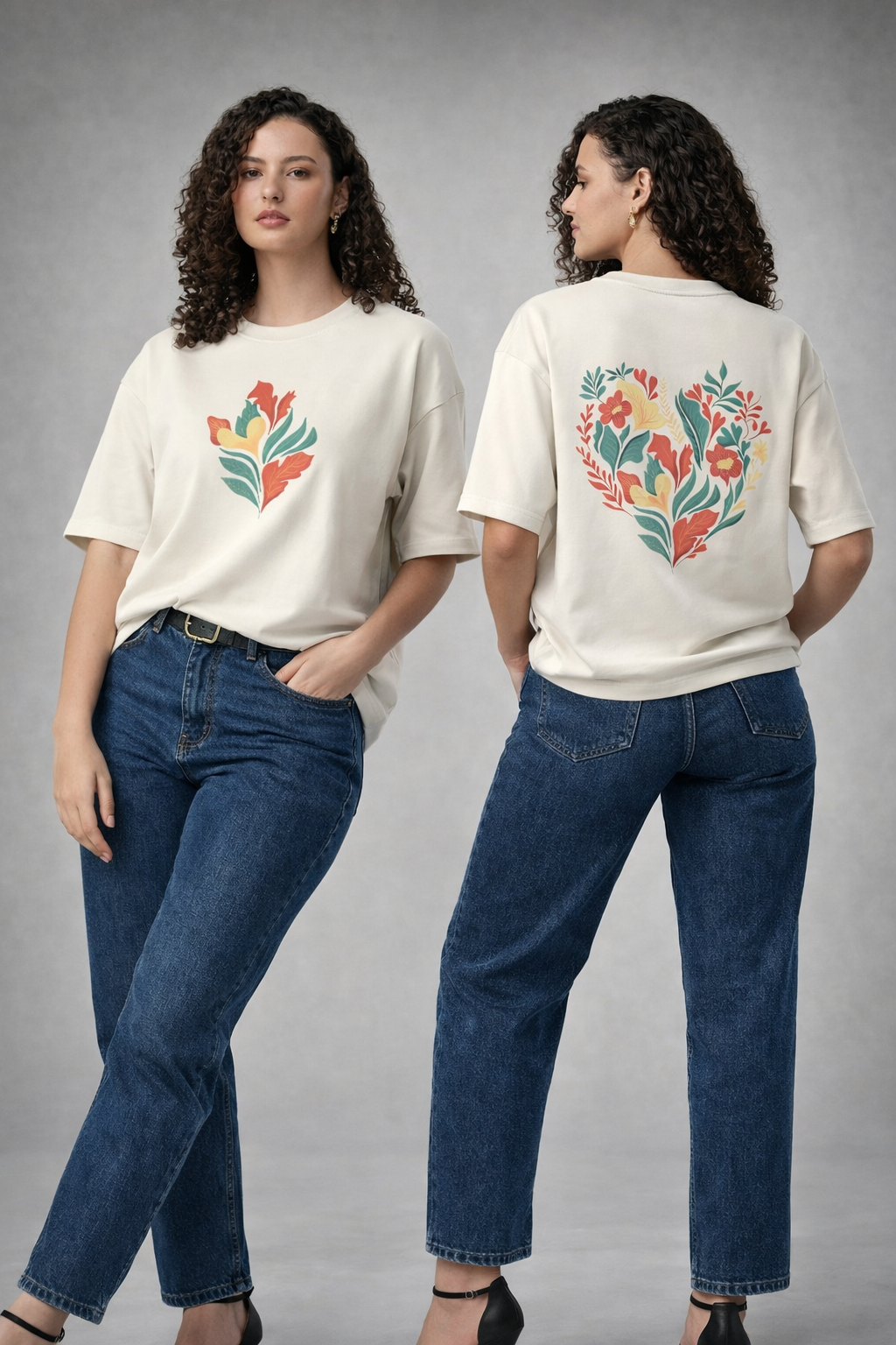 Trend Fever Petal Symphony Premium Oversized Streetwear