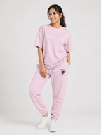 Trend Fever Essential Light Baby Pink Premium Cotton Joggers | 260 GSM Unisex Relaxed Fit