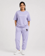 Trend Fever Essential Lavender Premium Cotton Joggers | 260 GSM Unisex Relaxed Fit