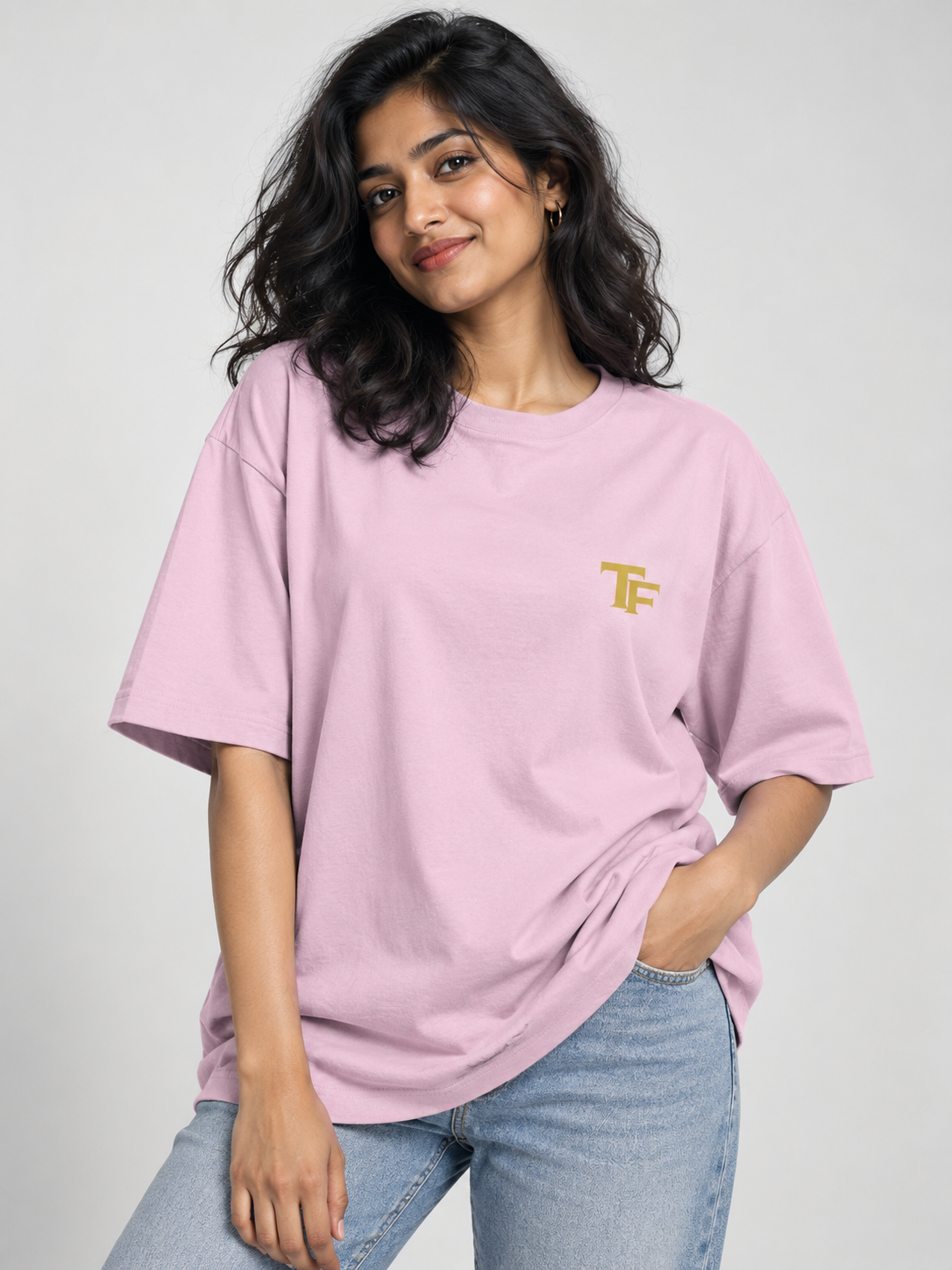TF Signature Logo Premium Unisex Oversized T-Shirt